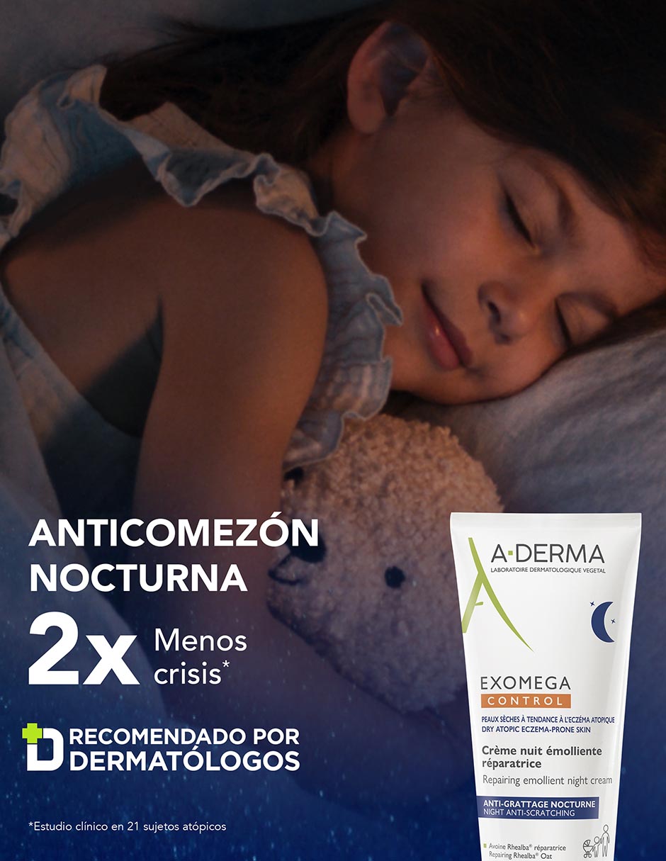Crema para rostro y cuerpo recomendada para calmar la piel de día y noche Emoliente Anticomezón Exomega Control Exomega para piel sensible 2