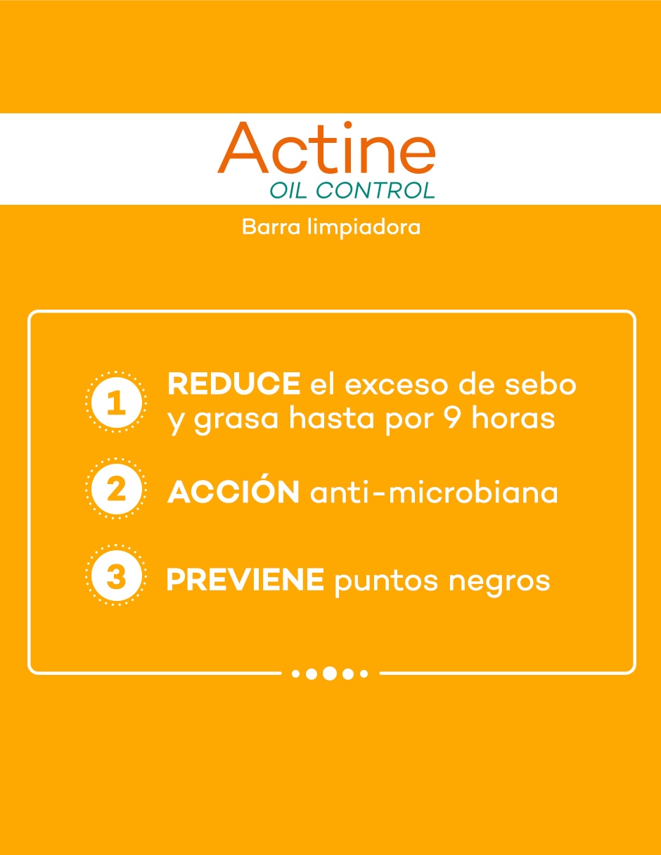 Jabón facial Actine oil control 4