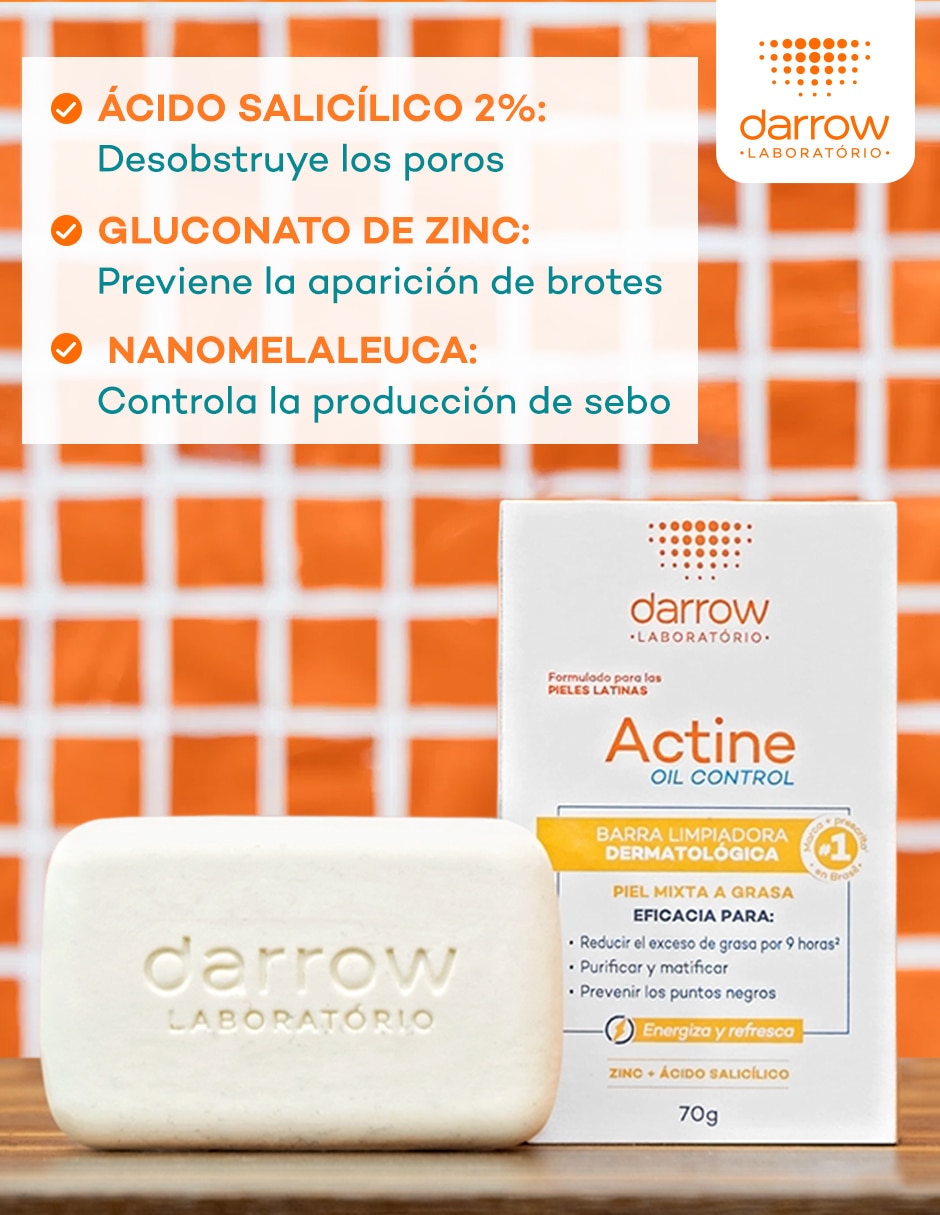 Jabón facial Actine oil control 6