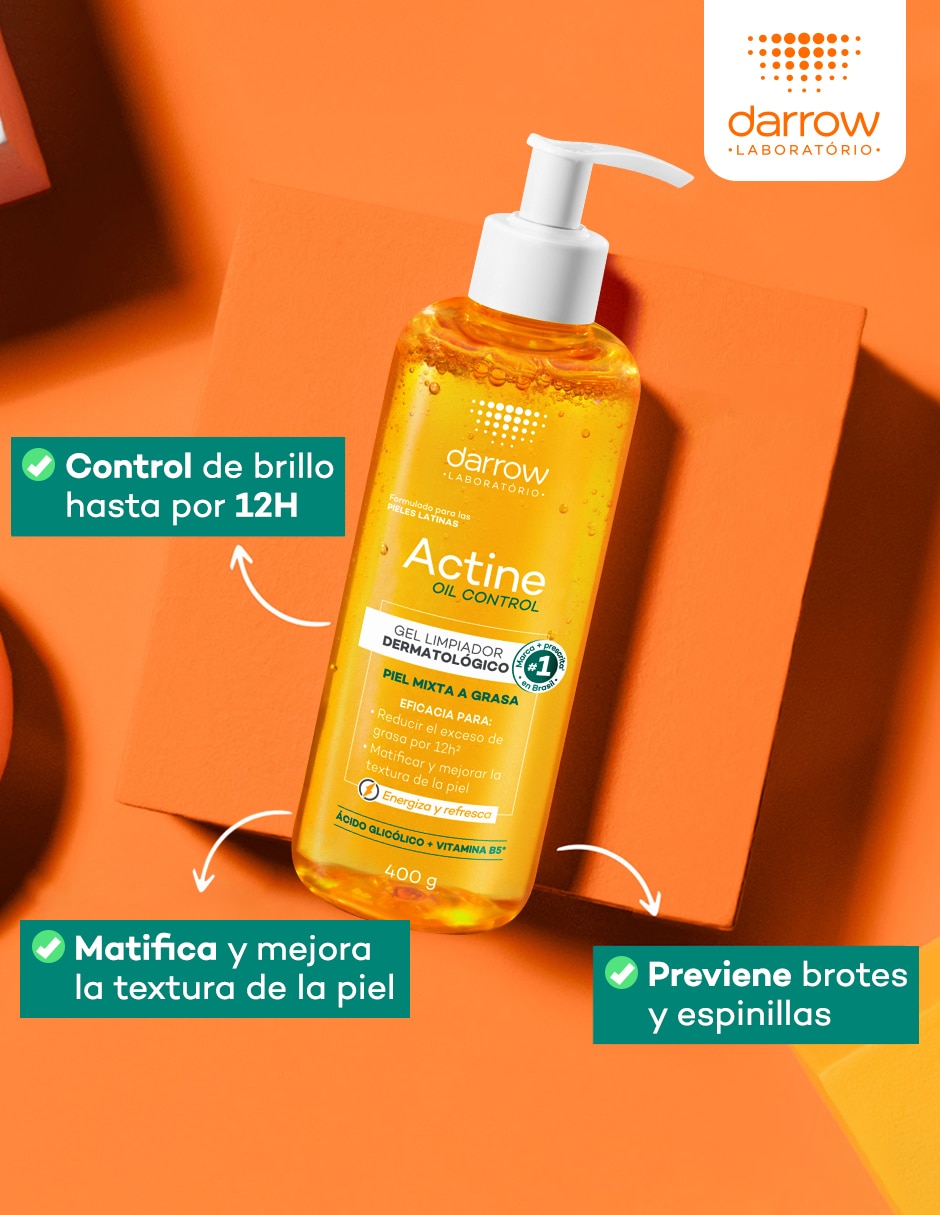 Limpiador facial Actine oil control para acné 4