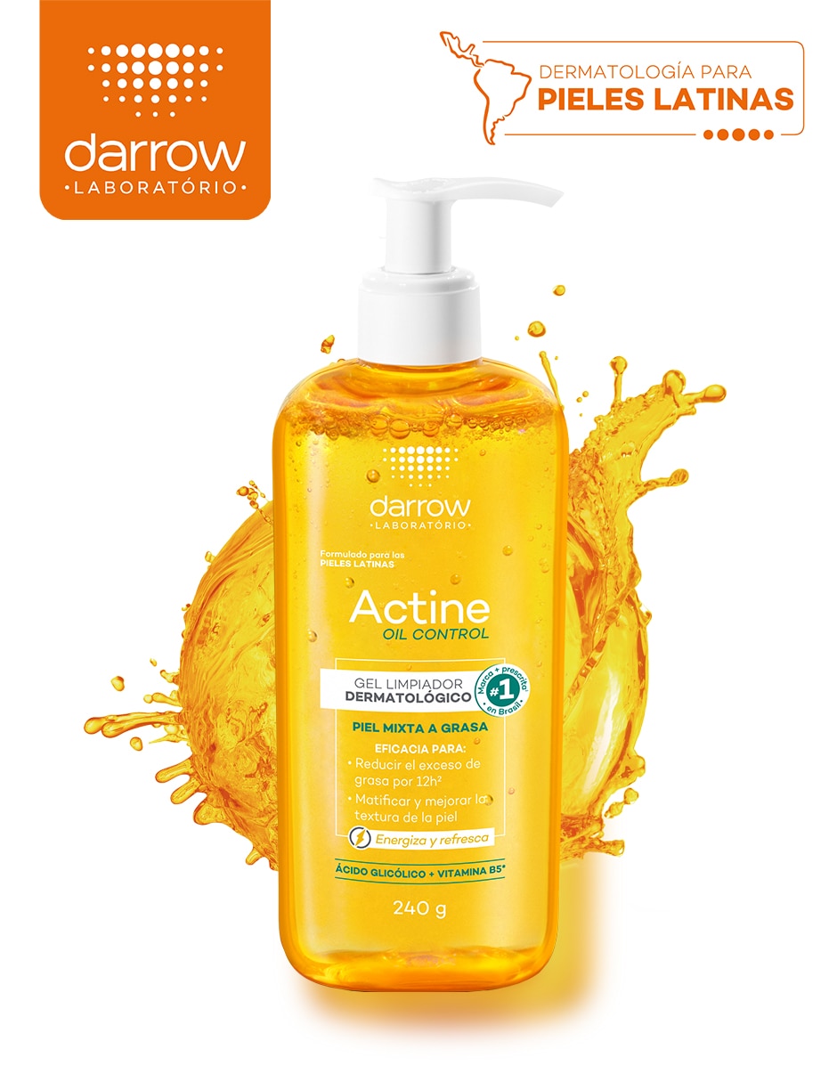 Limpiador facial Actine oil control para acné 7