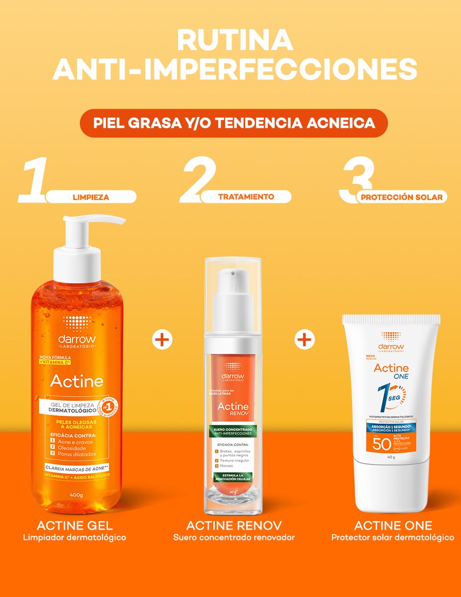 Sérum antiacné facial Actine Concentrado Anti?imperfecciones Renov Actine de piel mixta y grasa 6