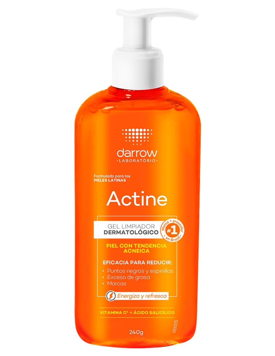 Limpiador facial Gel Vitamina C Actine para acné Limpiador facial Gel Vitamina C Actine para acné