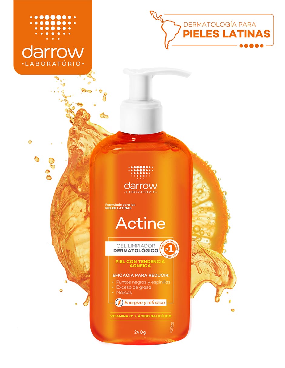 Limpiador facial Dermolimpiador actine higiene Darrow para acné 2