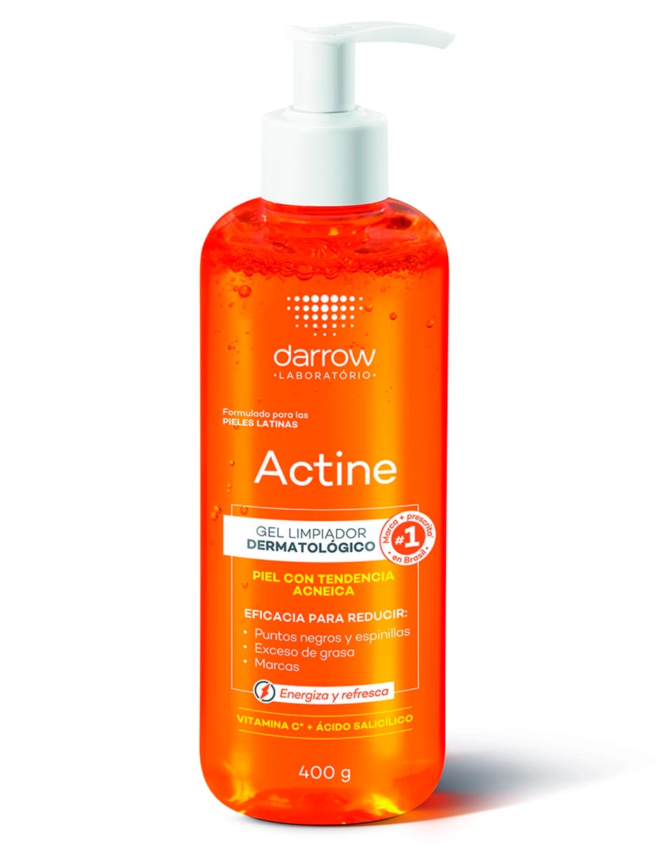 Limpiador facial Gel Limpiador Vitamina C Actine para acné