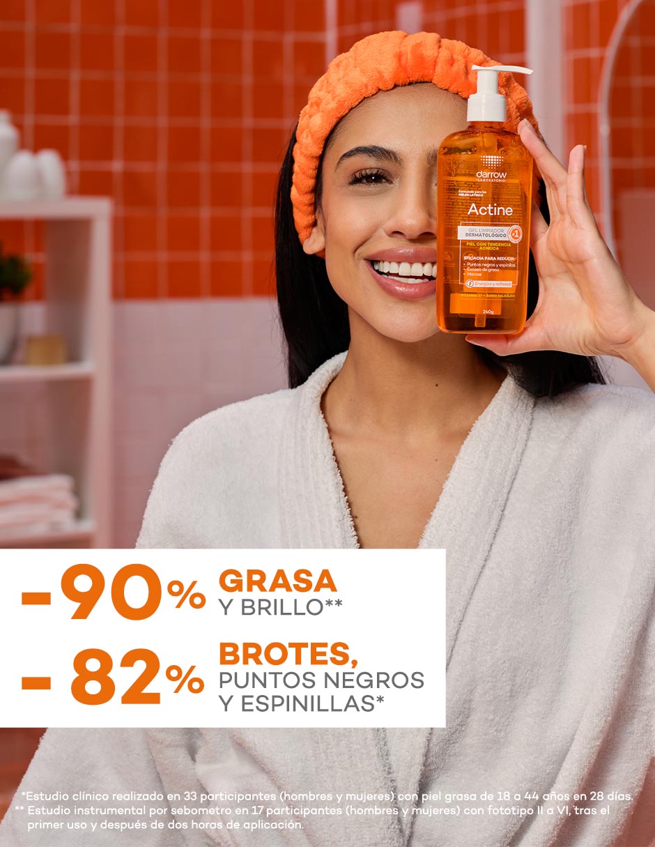 Limpiador facial Gel Limpiador Vitamina C Actine para acné 3