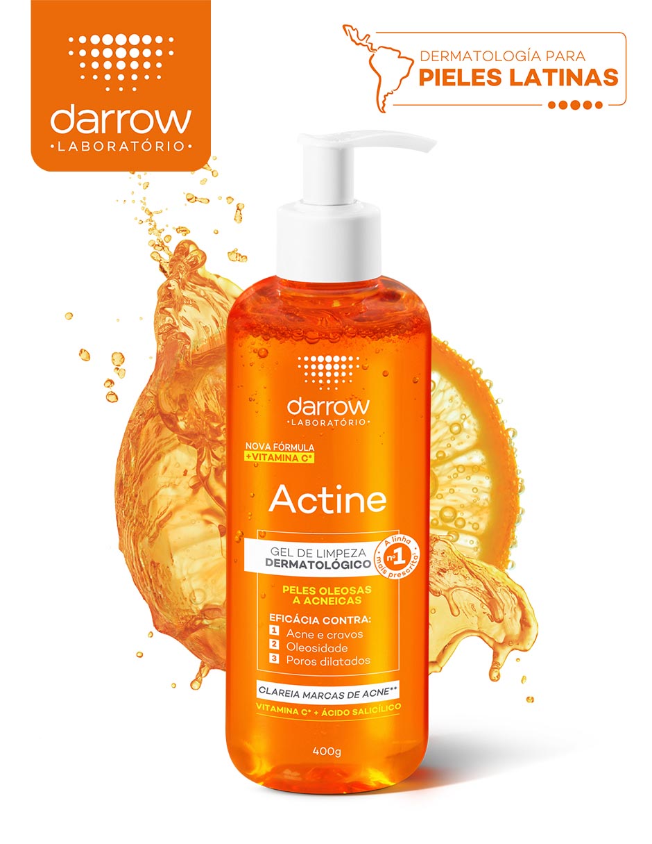 Limpiador facial Gel Limpiador Vitamina C Actine para acné 2