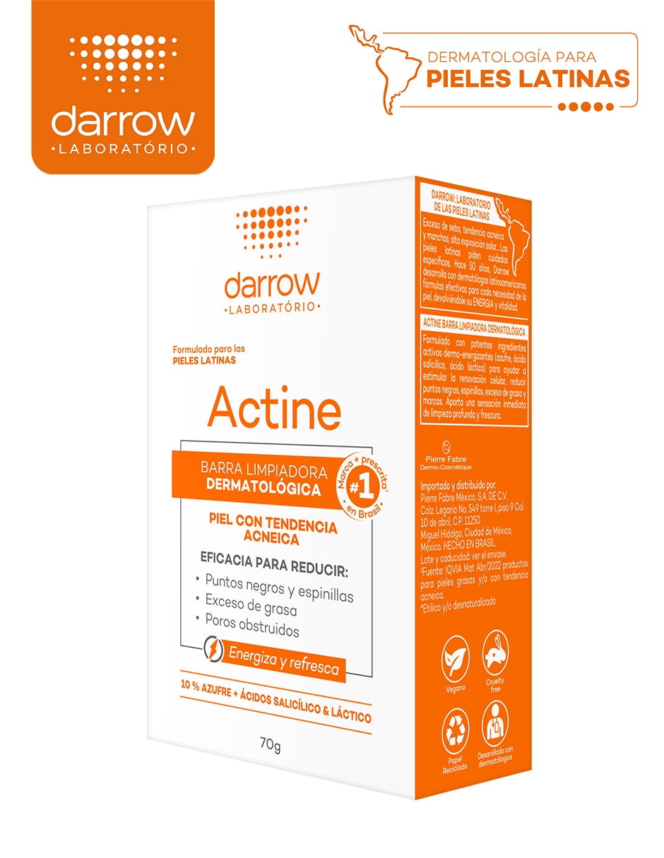 Jabón facial Actine  para disminuir puntos negros 2