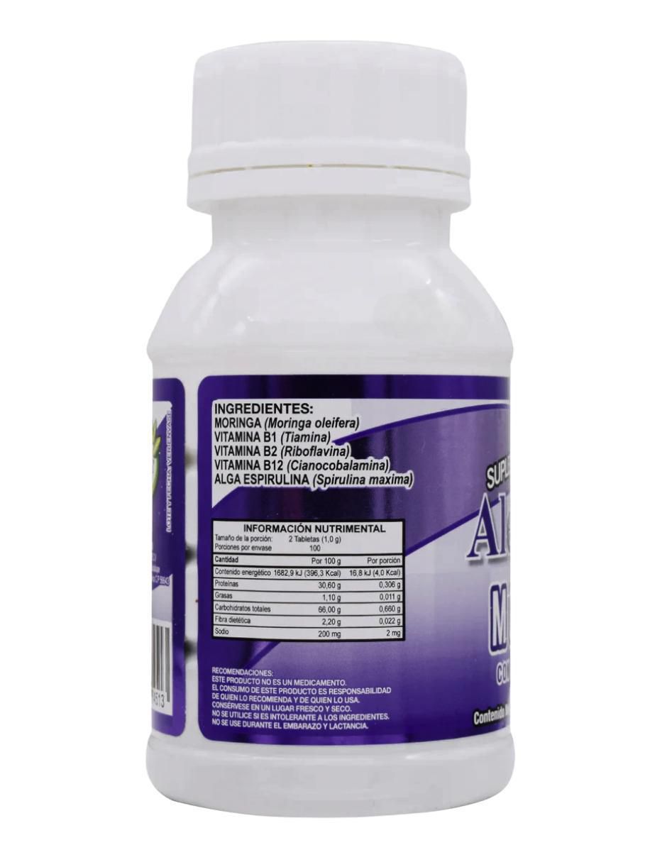 Moringa Con Espirulina Alexyessy Natural de 200 cápsulas 2
