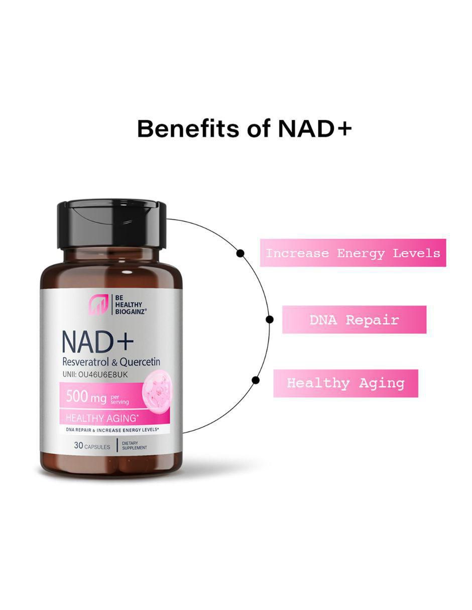 NAD+ con nad+ (nicotinamide adenine dinucleotide) de 30 cápsulas 5