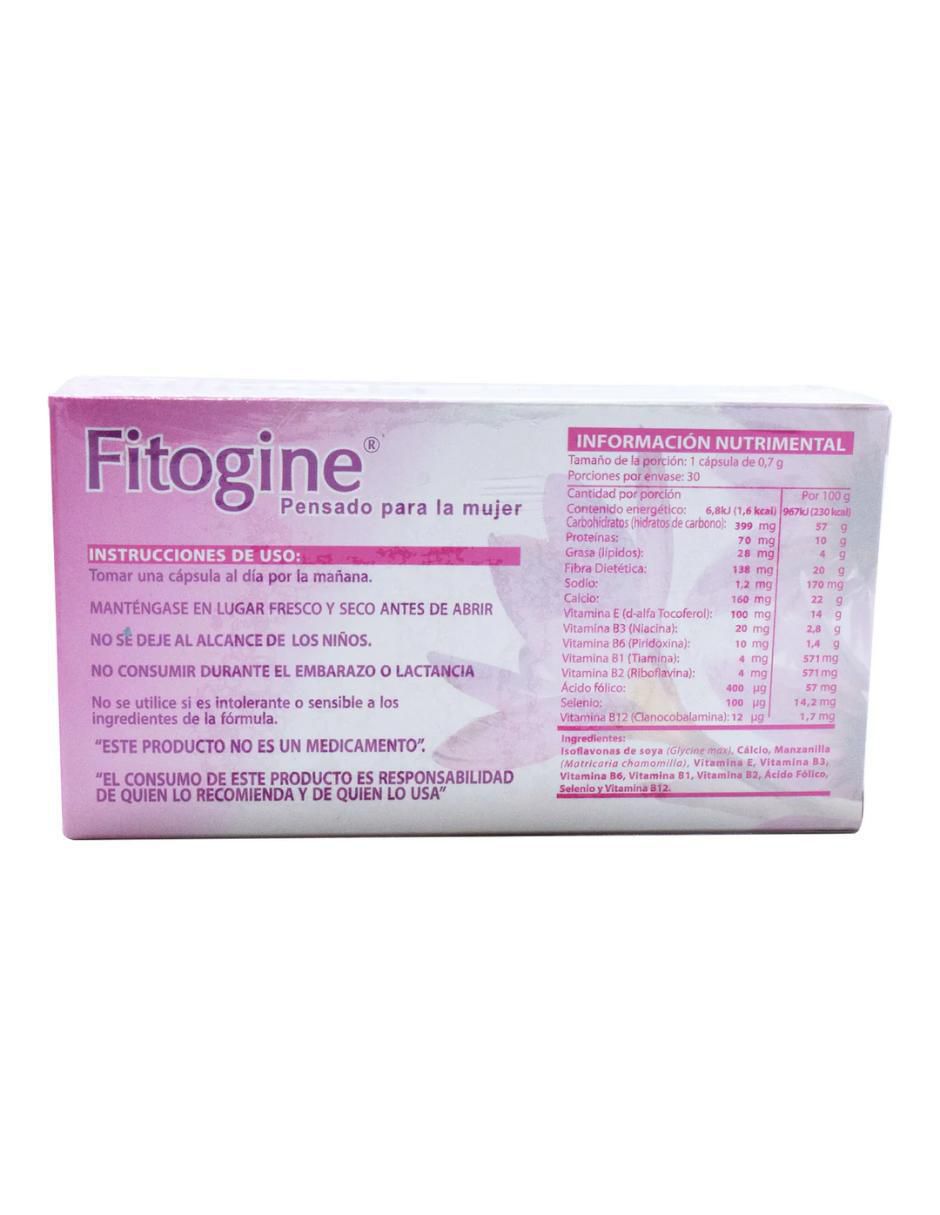 Fitogine Alnatur con isoflavonas de 30 cápsulas 2