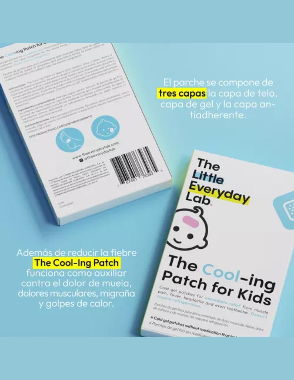 Cool- Ing Patch For Kids de 4 parches 4
