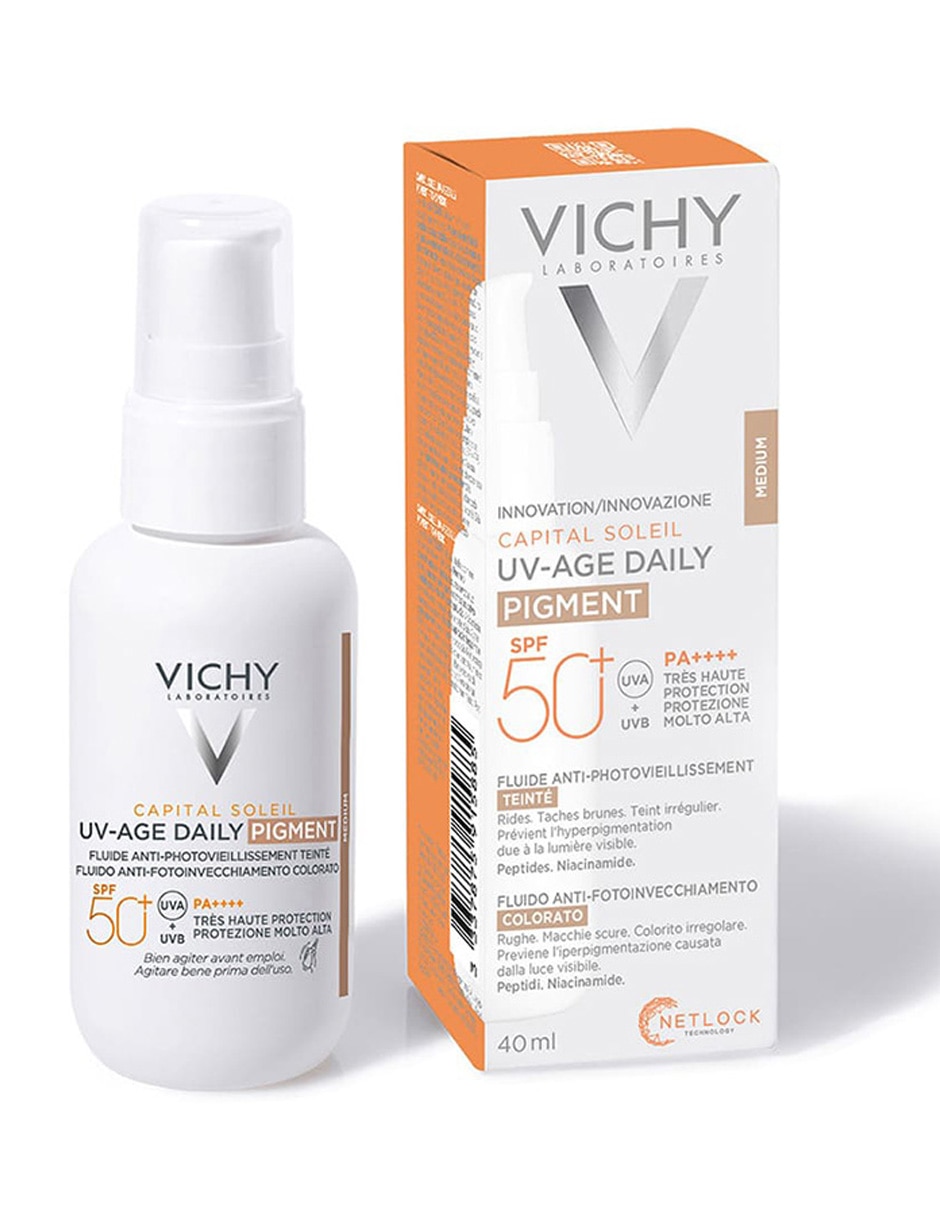Bloqueador solar FPS 50 UV-AGE Daily Pigment Capital Soleil 40 ml 2