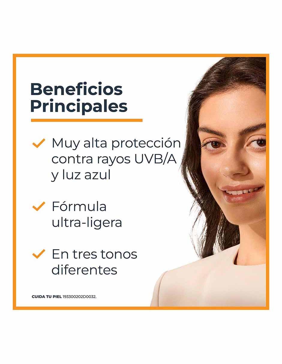 Tratamiento facial Sun Hydrofluid Tono Medio FPS50+ Eucerin Sun para eliminar el brillo 3