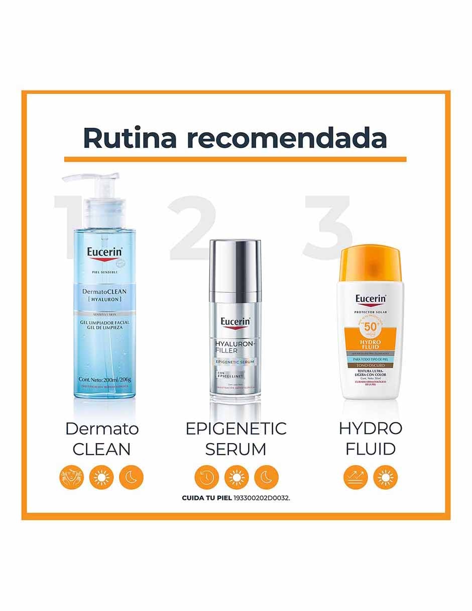 Tratamiento facial Hydrofluid Sun para eliminar el brillo 7