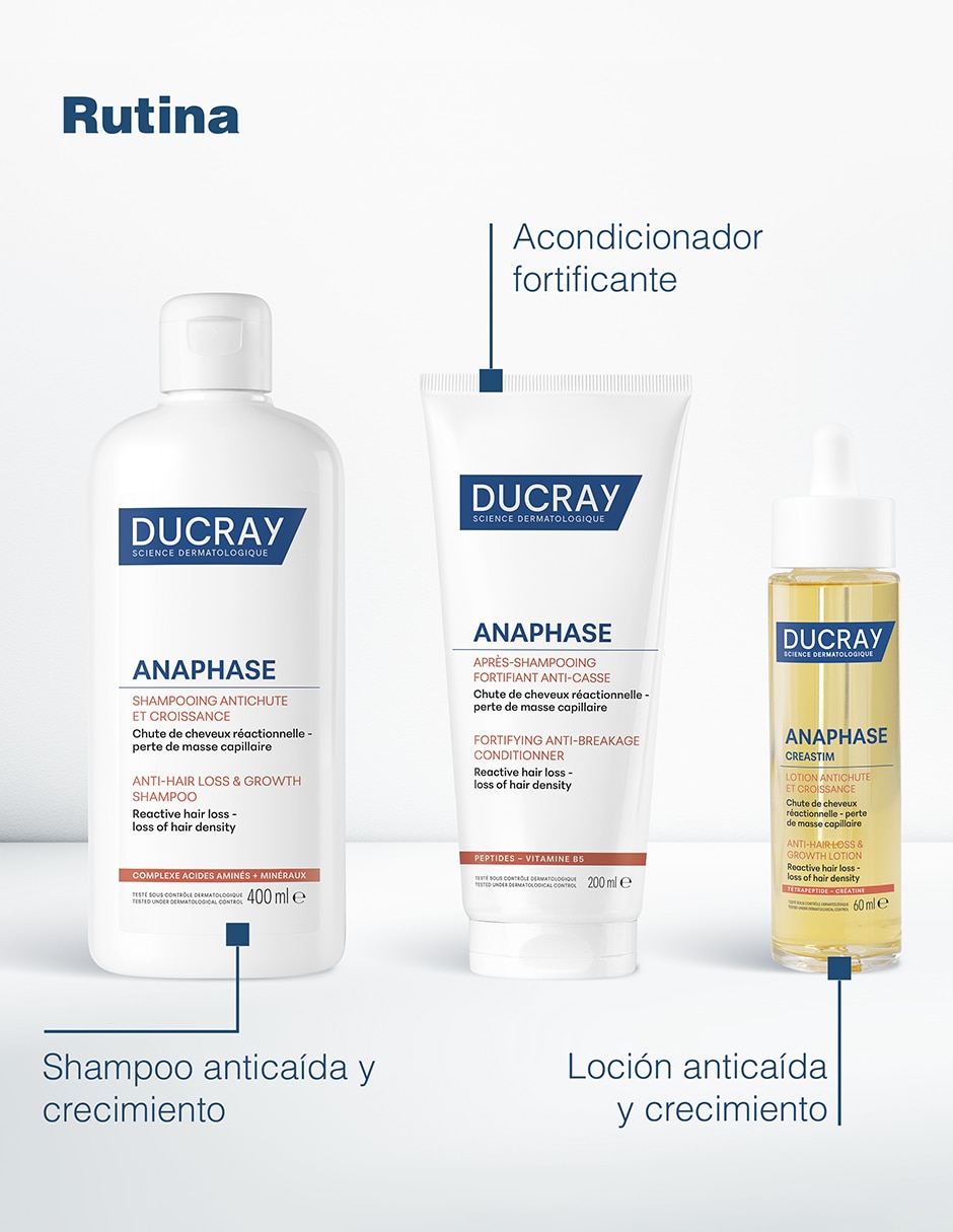 Shampoo anticaída caída ocasional con aminoácidos Anaphase 200 ml 6