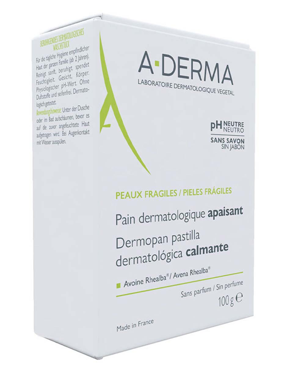 Jabón Dermopan barra dermatológica para calmar la piel 3