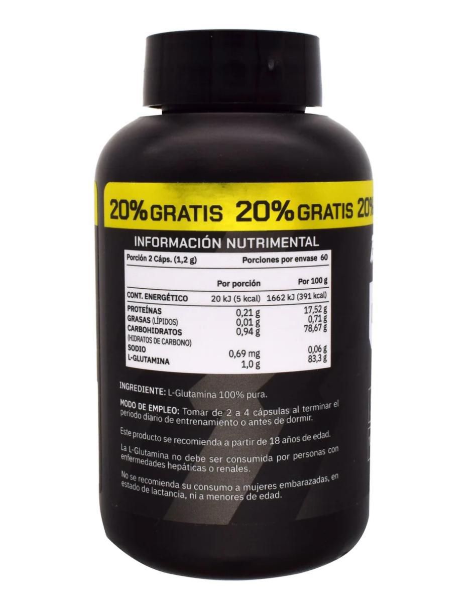 L-Glutamina Prowinner con l-glutamina de 120 cápsulas 2