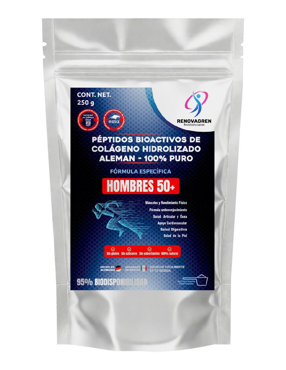 Péptidos de Colageno Hidrolizado Alemán Hombre 50 +