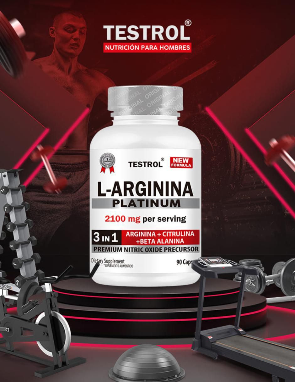 L-Arginina Platinum con arginina de 90 cápsulas 3