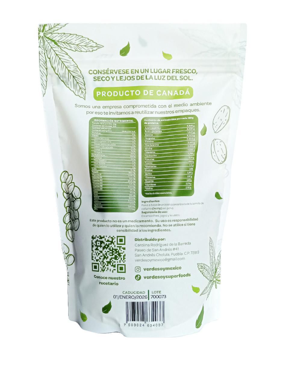 Proteína de Hemp 500 g Terraria con multivitaminico sabor natural de 500 g 2
