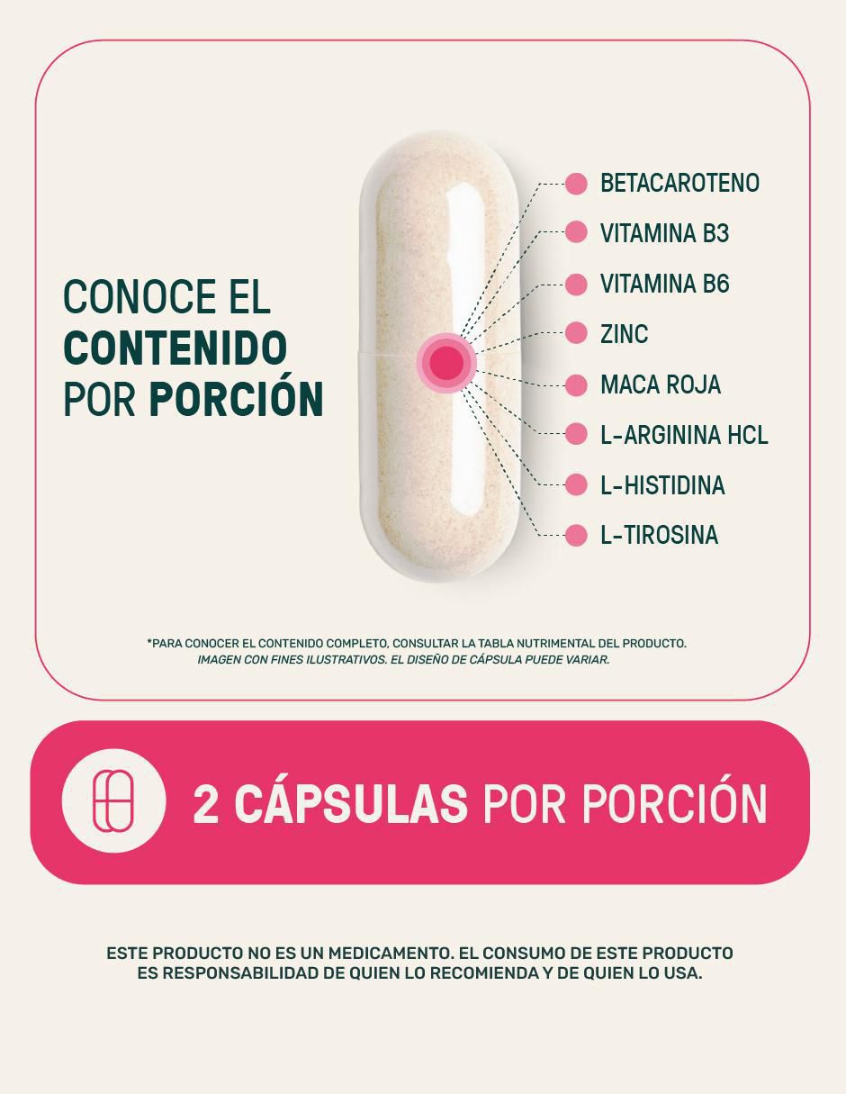 Women Sexy Time con Maca Roja, Zinc y Vitaminas 90 Cápsulas Life360+ 5