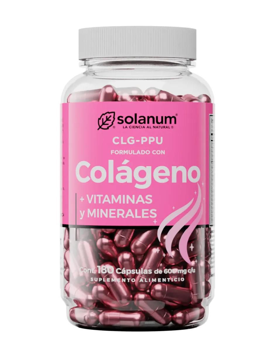 Colágeno + Vitaminas y Minerales Solanum de 180 cápsulas