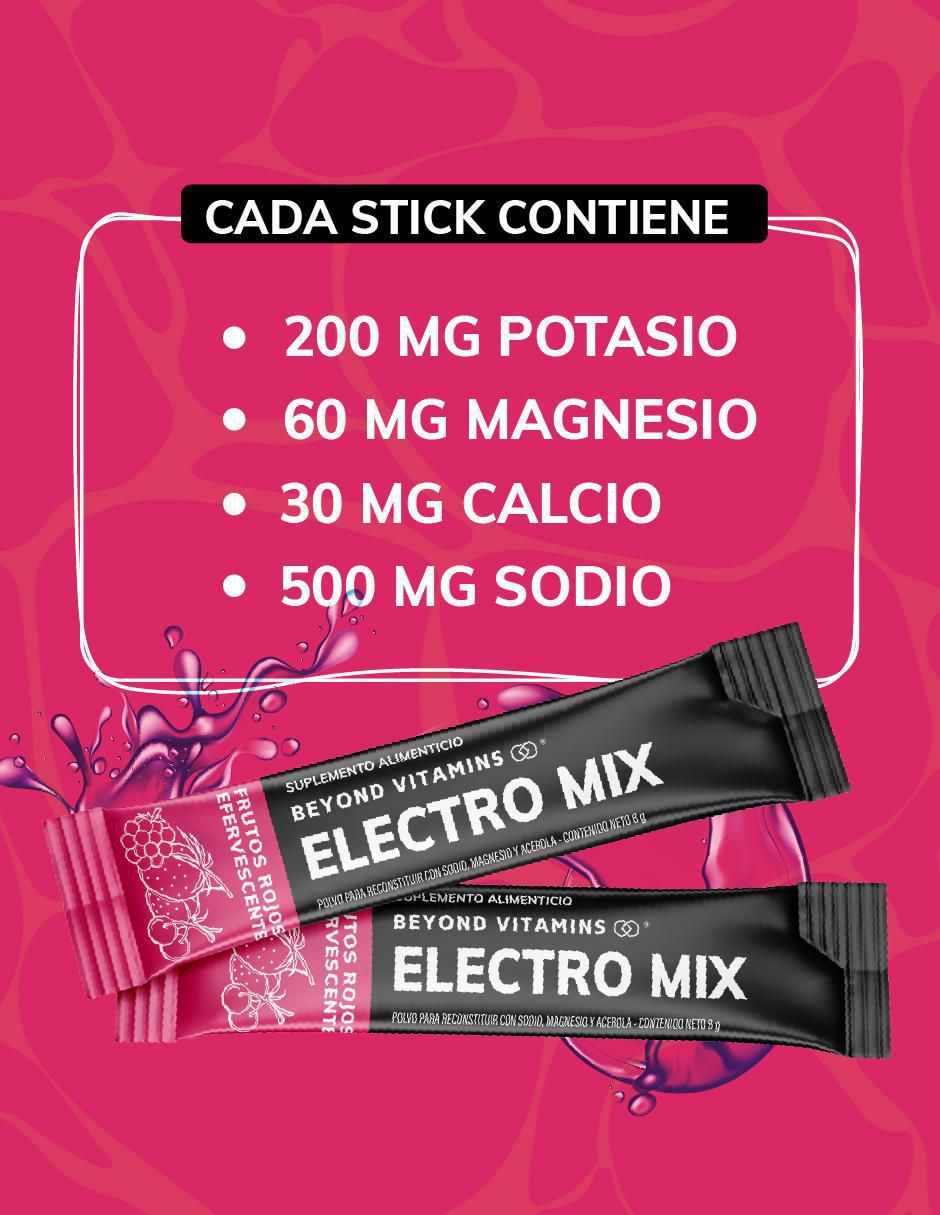 Electrolitos sin azúcar efervescente sabor frutos rojos de 160 g 2