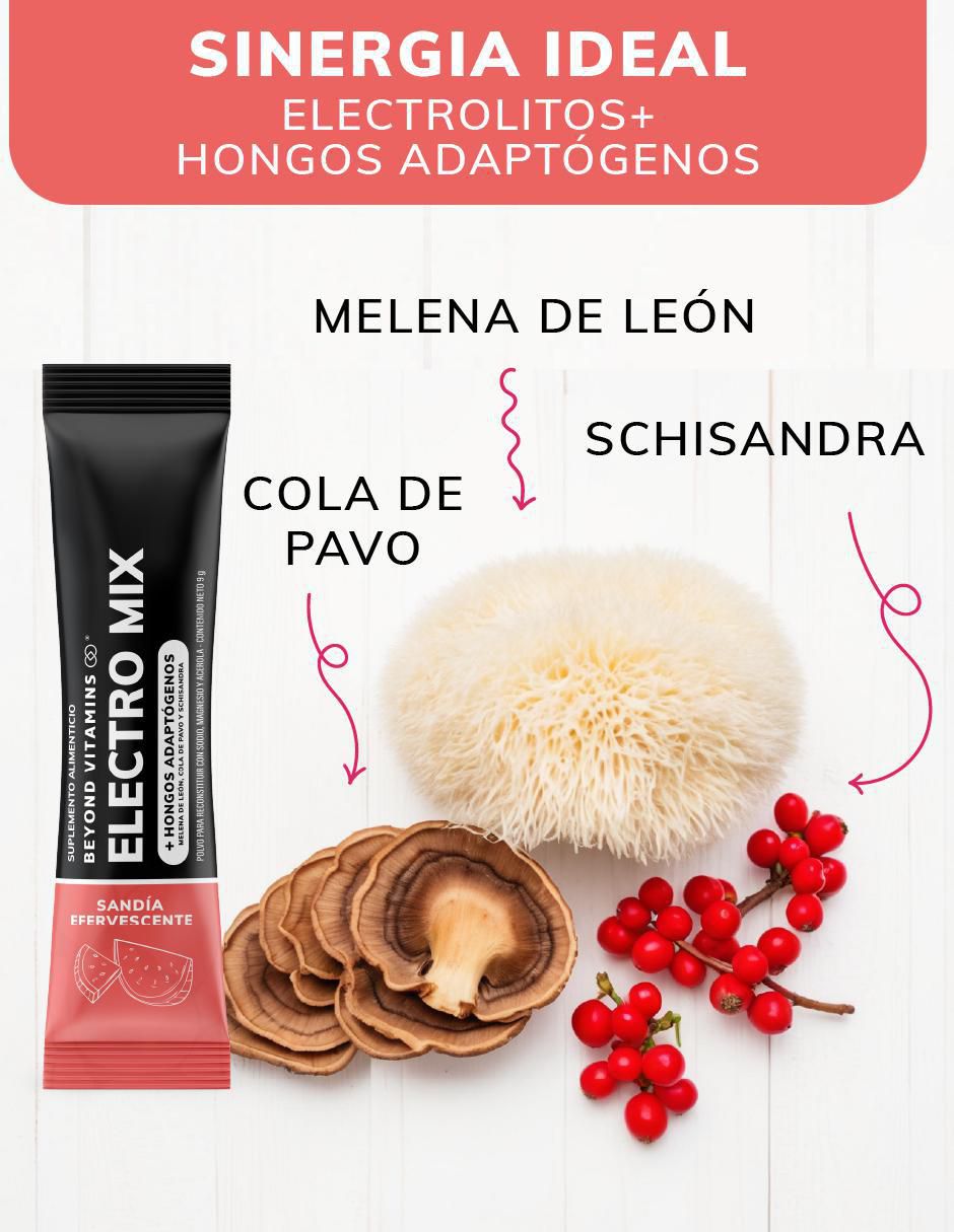 Electrolitos sin azúcar efervescente con hongos sabor sandia de 180 g 6