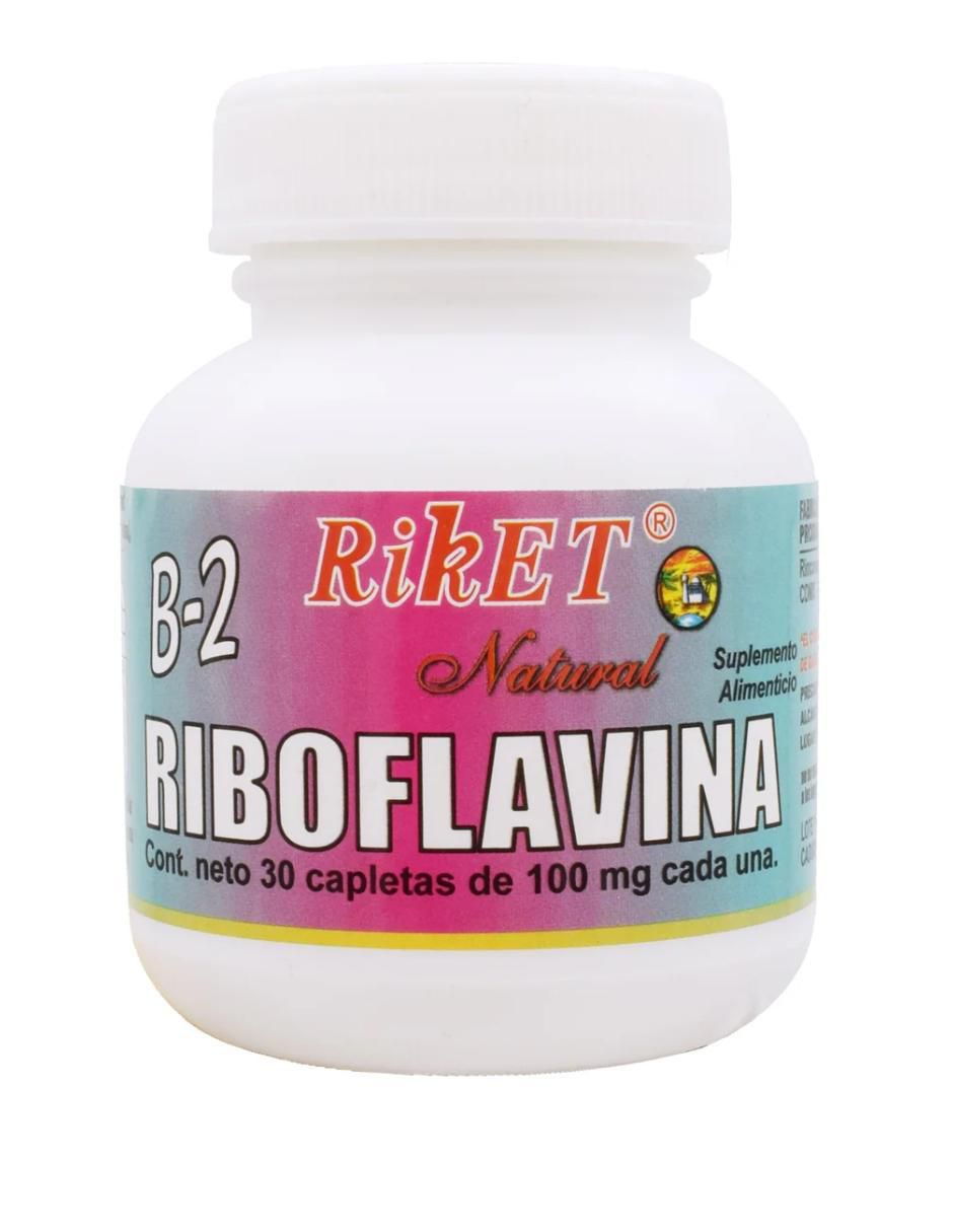 Vitamina B2 Riboflavina de 30 cápsulas Vitamina B2 Riboflavina de 30 cápsulas