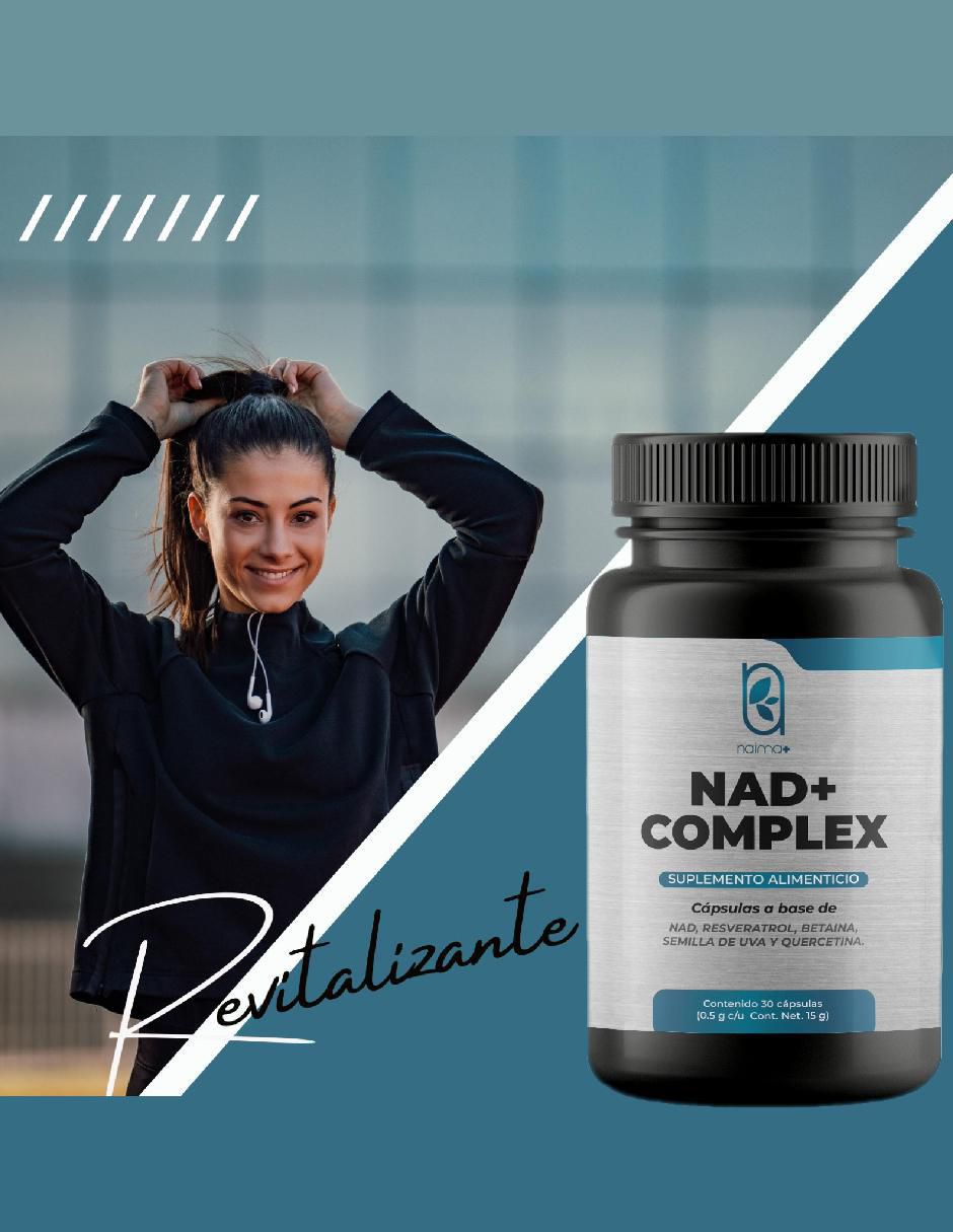 NAD+ Complex con nad+ (nicotinamide adenine dinucleotide) de 30 cápsulas 4