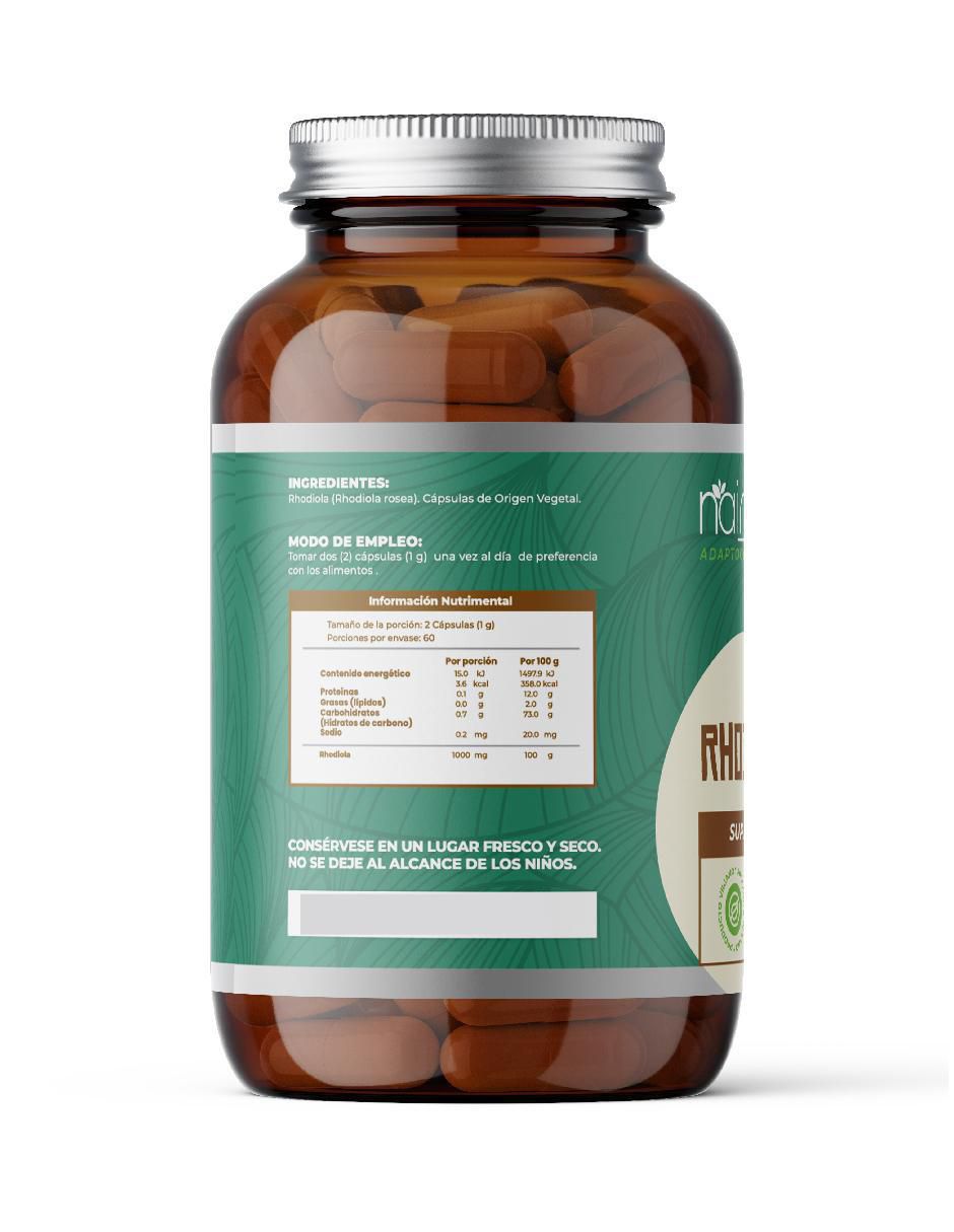 Rhodiola Adaptogens de 120 cápsulas 3