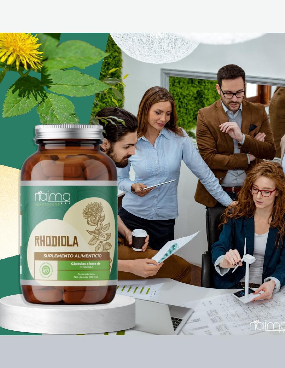 Rhodiola Adaptogens de 120 cápsulas 7