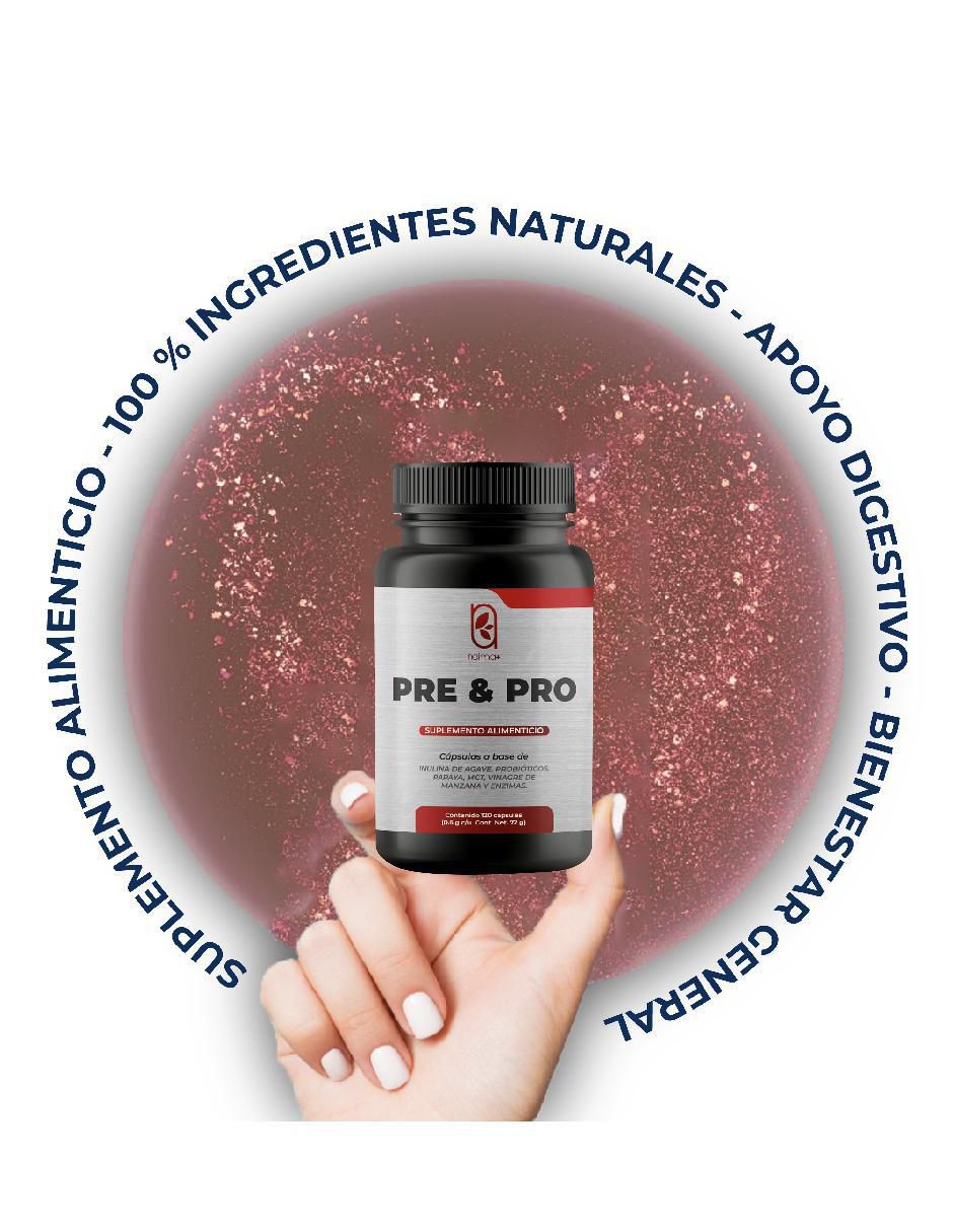 Pre & Pro (Prebióticos y Probióticos) con Enzimas Digestivas de 120 cápsulas 7