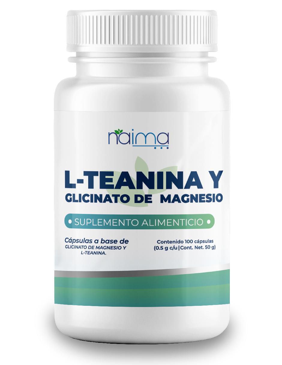 L - Teanina y Glicinato de Magnesio con l-teanina de 100 cápsulas