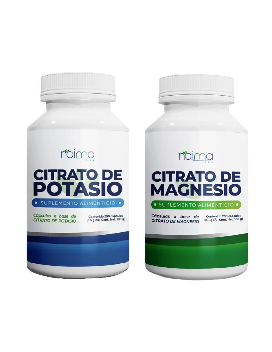 Citrato de Magnesio y Citrato de Potasio con citrato de magnesio y potasio