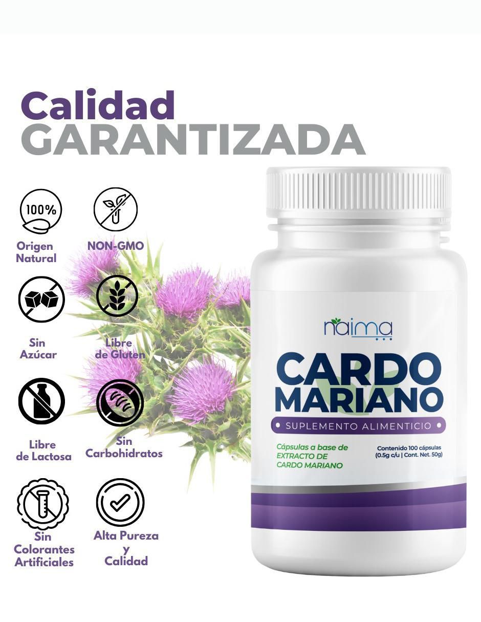 Cardo Mariano de 100 cápsulas 4