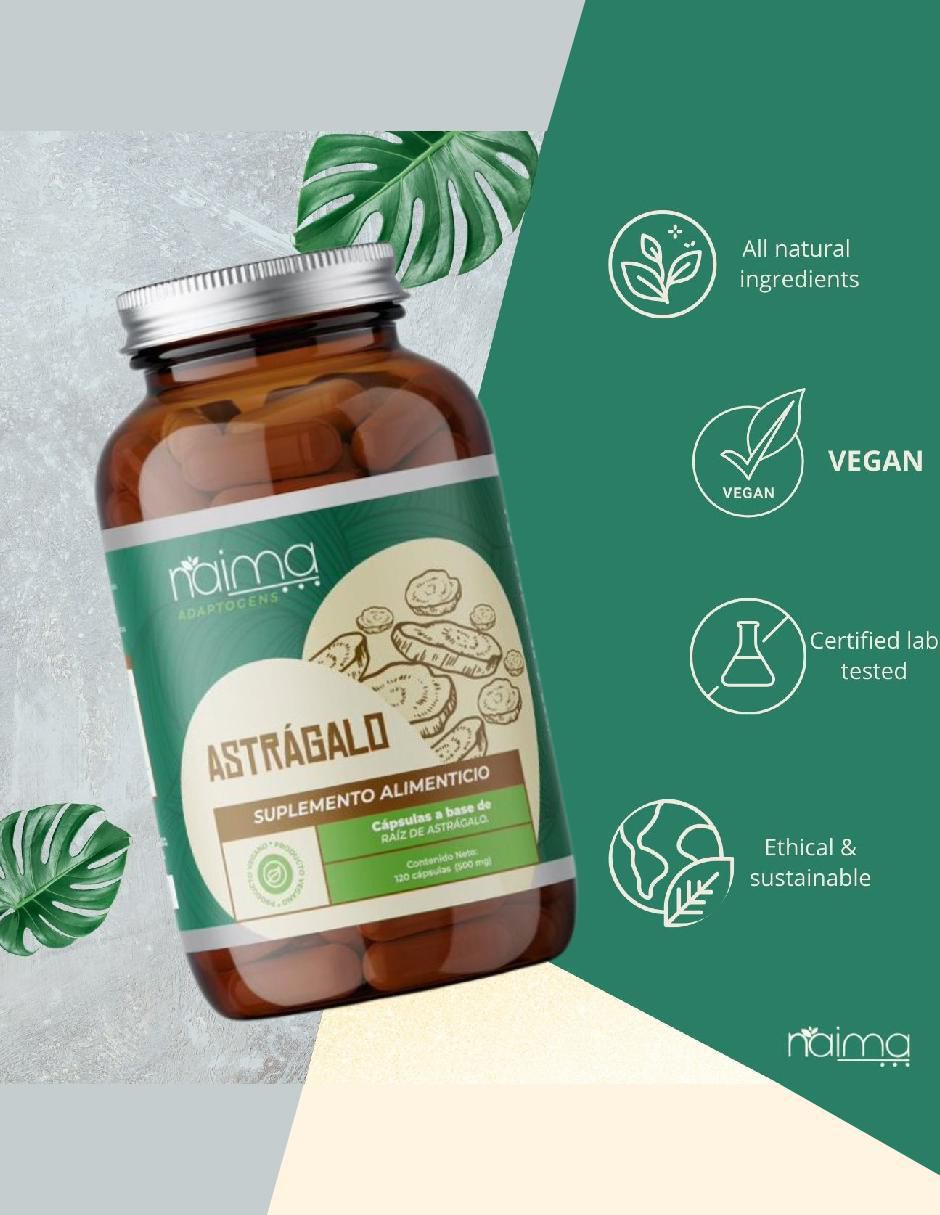 Astrágalo Adaptogens Vegano con astrágalo de 120 cápsulas 9