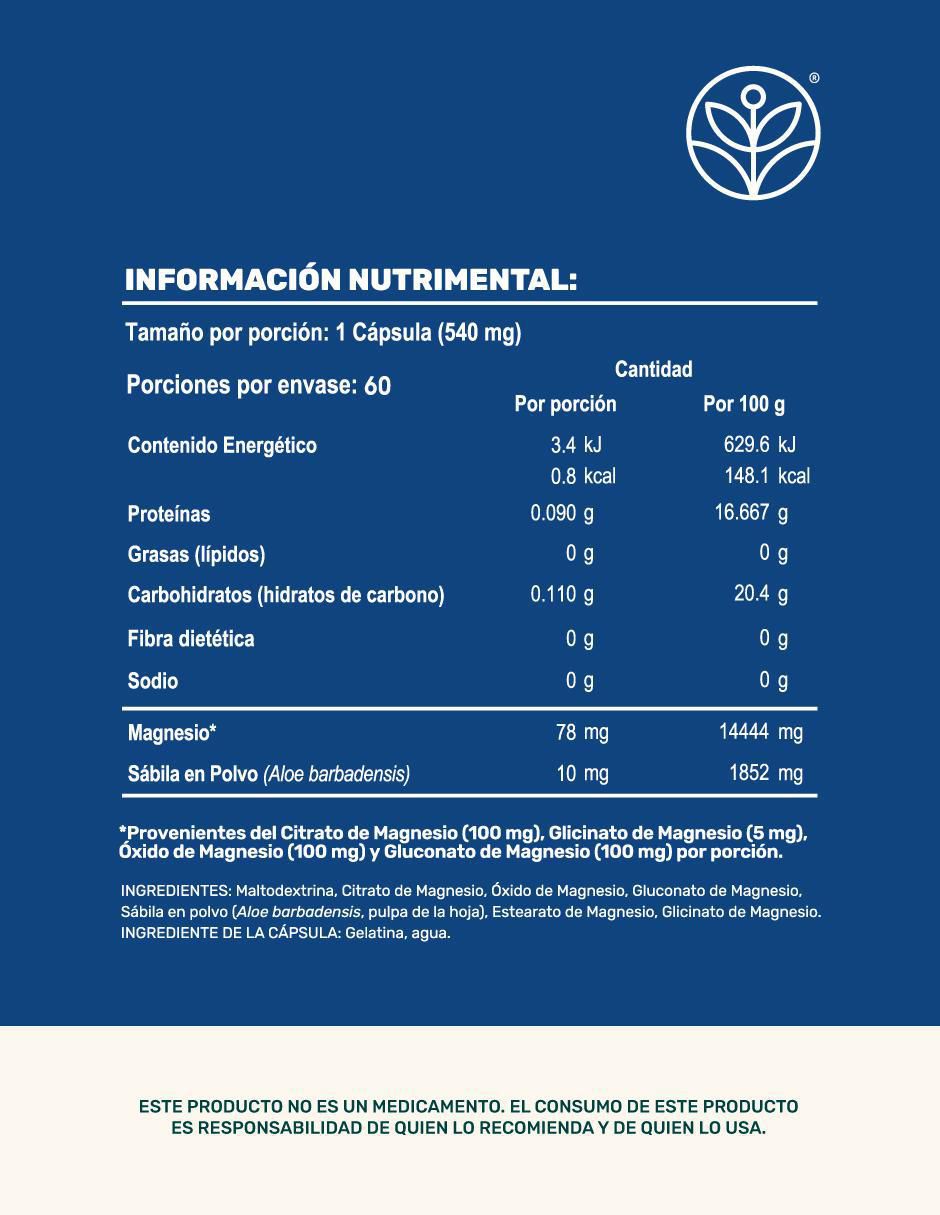 Magnesium Mix Life 360+ Citrato Glicinato de Magnesio con magnesio de 60 cápsulas 11