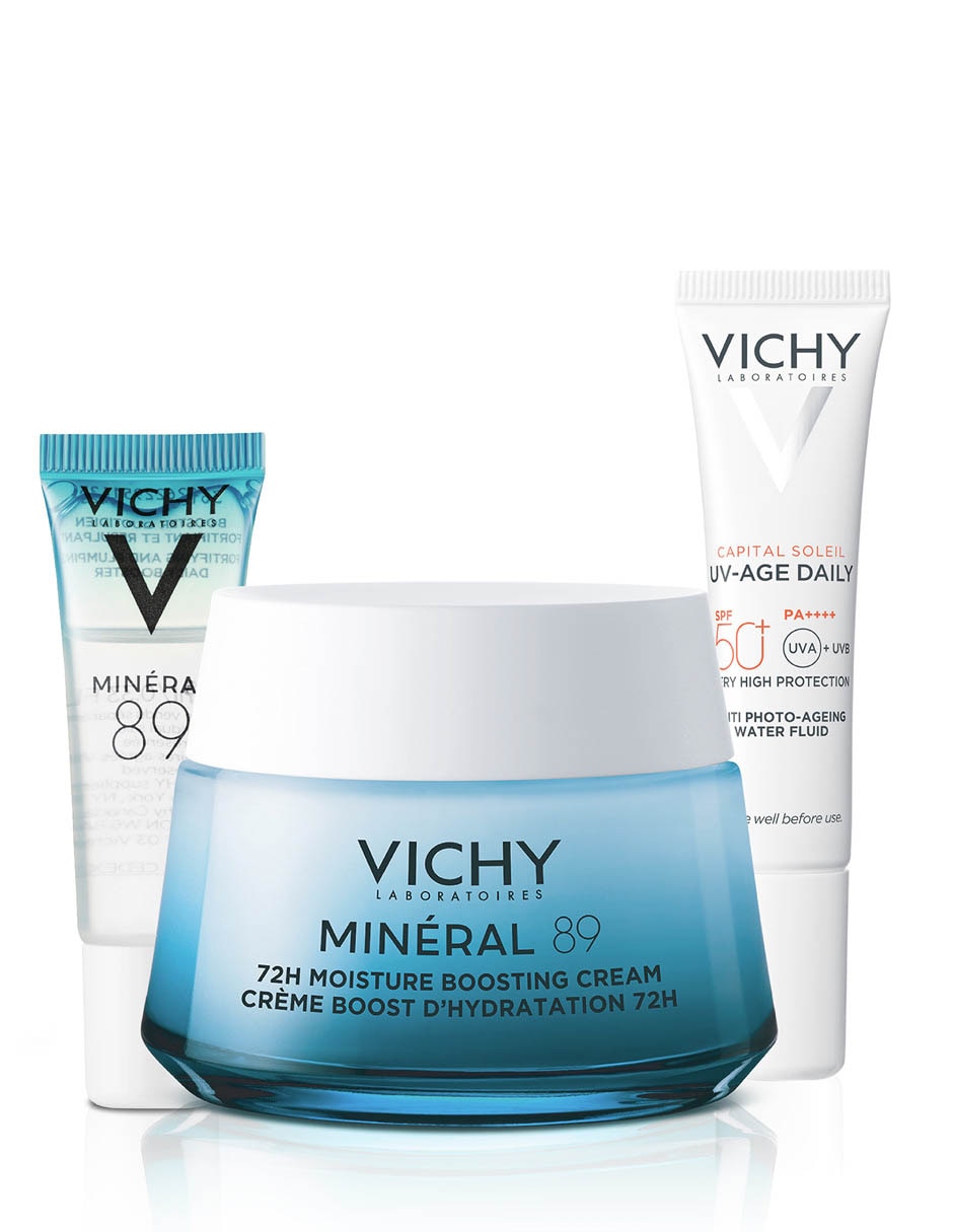 Kit tratamiento facial Mineral 89 Crema hidratante Vichy Minéral 89 1