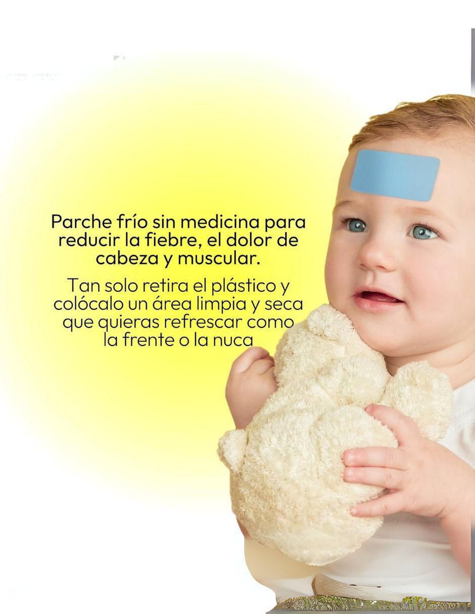 The Cool-ing Patch for Kids- Parches fríos para bajar la temperatura o dolor con multivitaminico de 4 parches 2