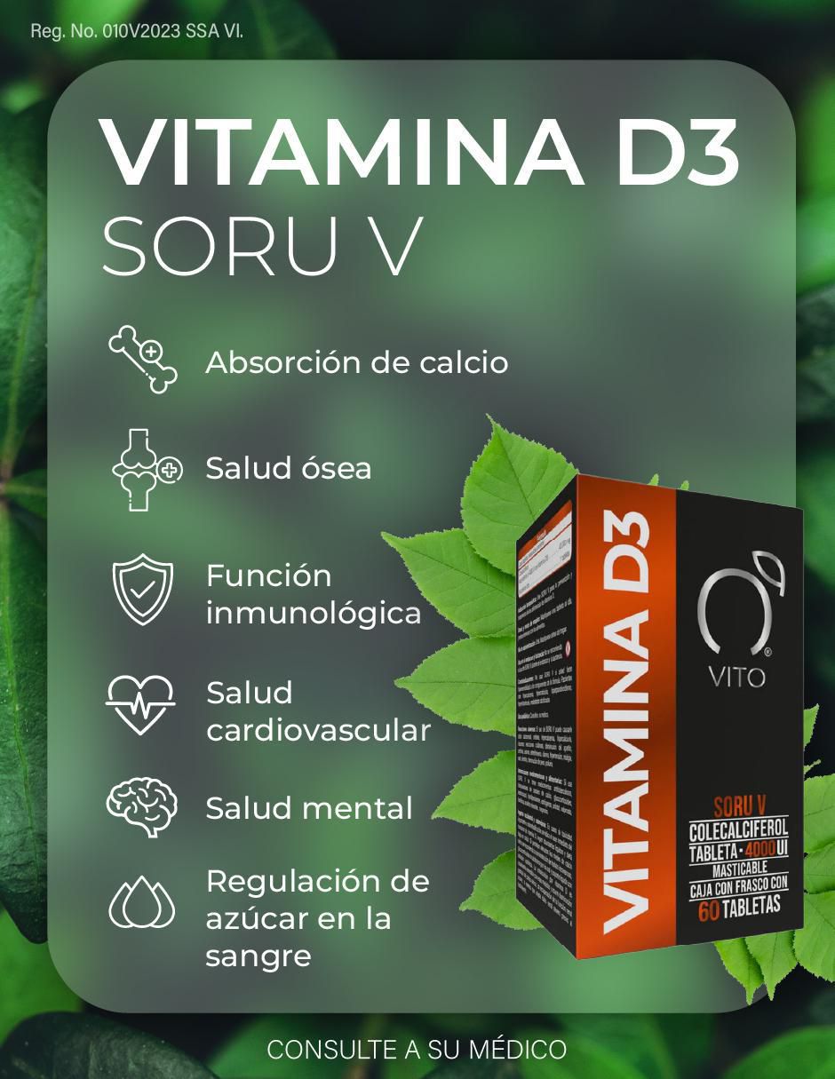 Vitamina D3 (Colecalciferol) 4000 UI tabletas 4