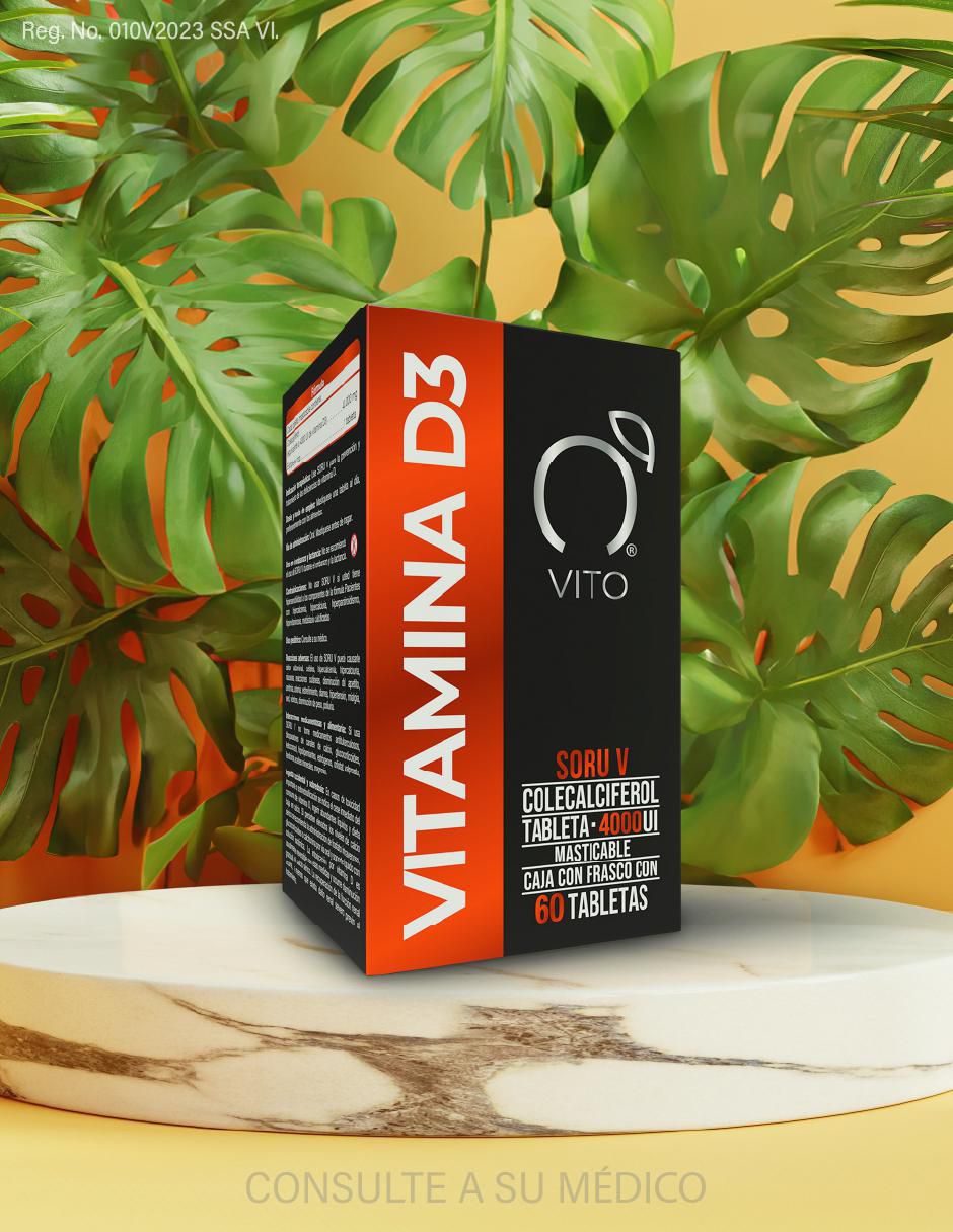 Vitamina D3 (Colecalciferol) 4000 UI tabletas 6