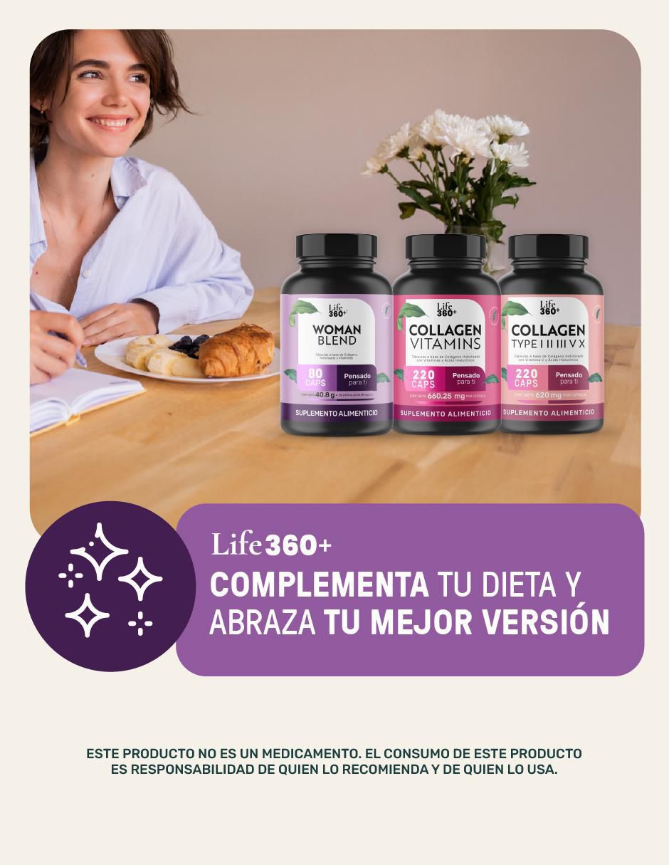 Multivitamínico para Mujer con Colágeno Hidrolizado, Biotina, Ácido Fólico, Vitamina A, C, D, B12 y Zinc, 80 Cápsulas. 14