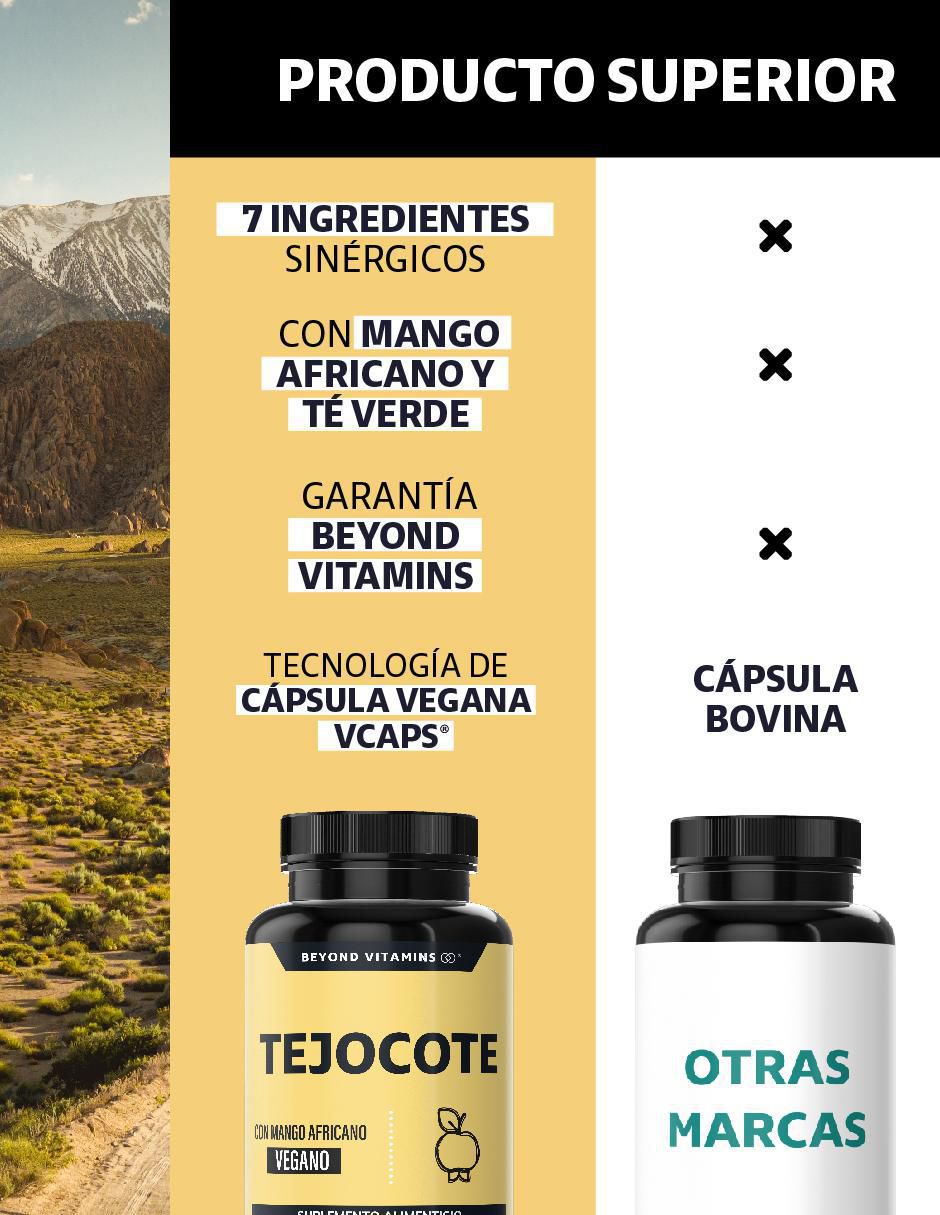 Tejocote Mango Africano de 60 cápsulas 4