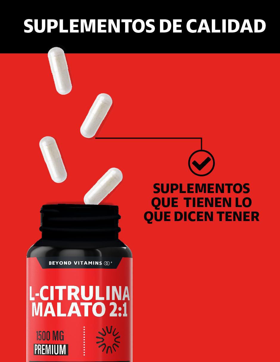 L-Citrulina Malato 1500 mg de 180 cápsulas 2