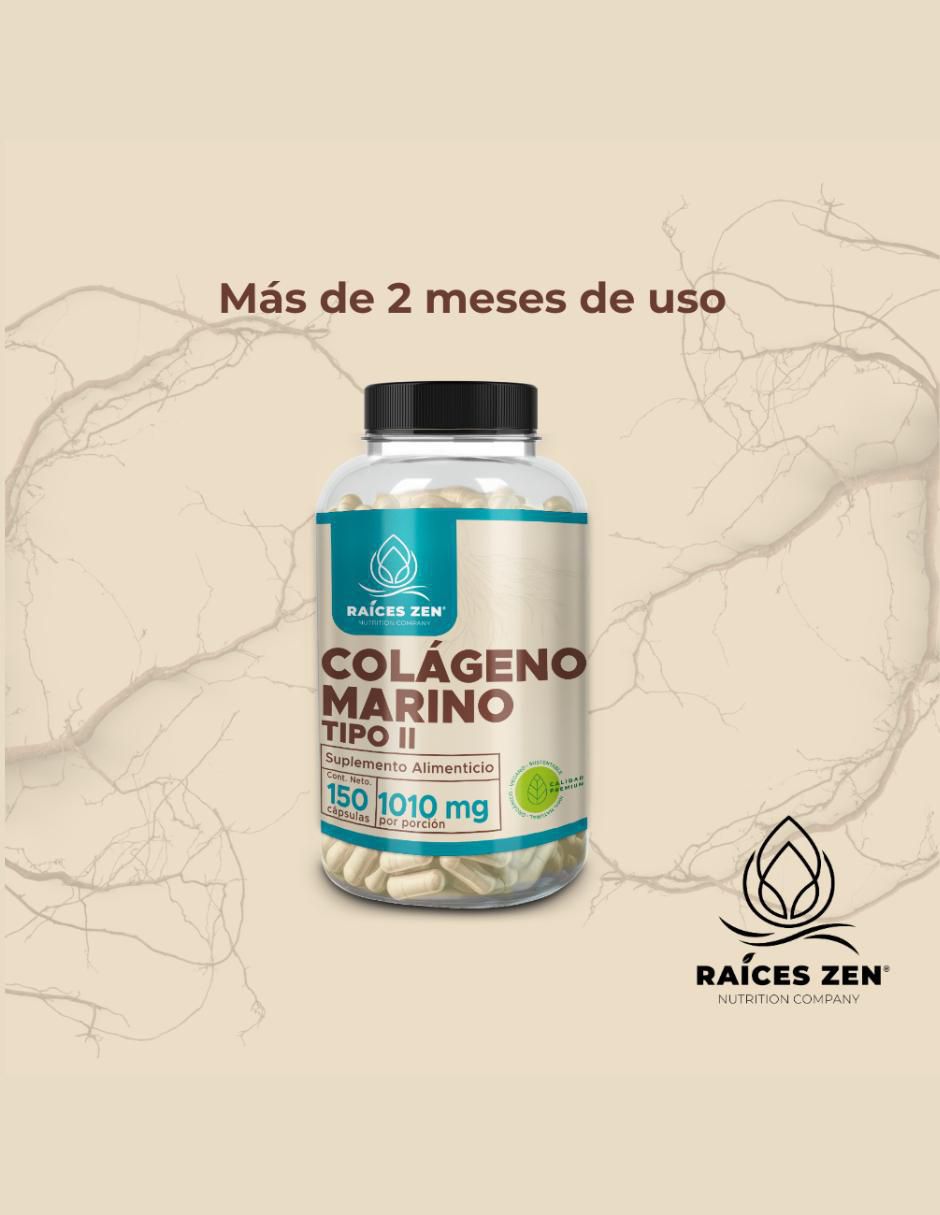 Colágeno Marino Tipo II Súper Premium de 150 cápsulas 2