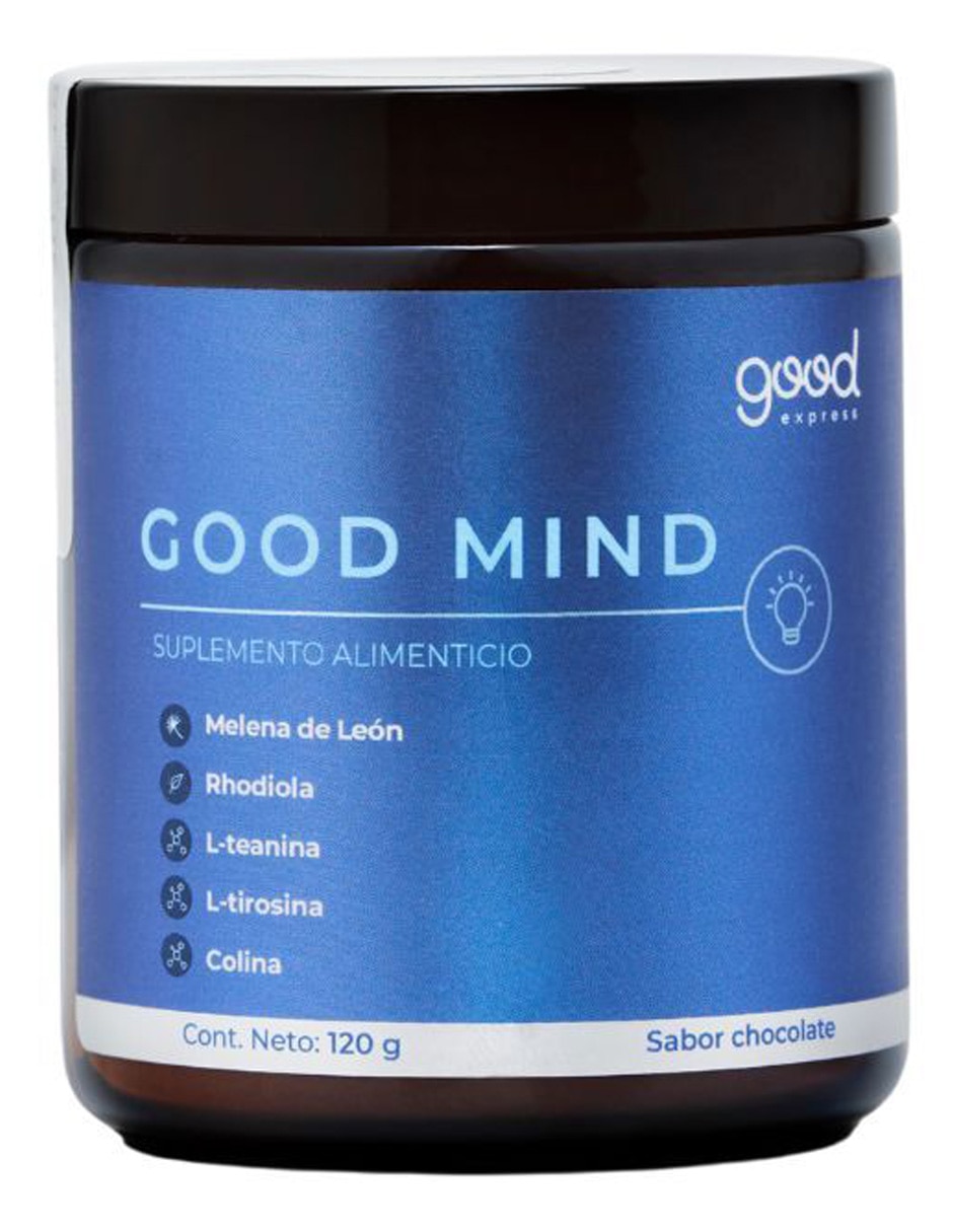 Good mind con hongo de melena de león sabor chocolate de 120 g Good mind con hongo de melena de león sabor chocolate de 120 g