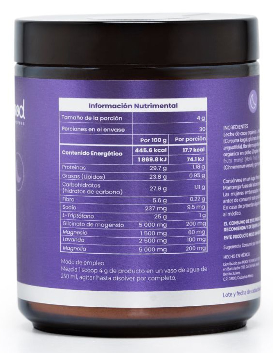 Good Sleep con triptófano sabor cúrcuma y canela de 120 ml 2