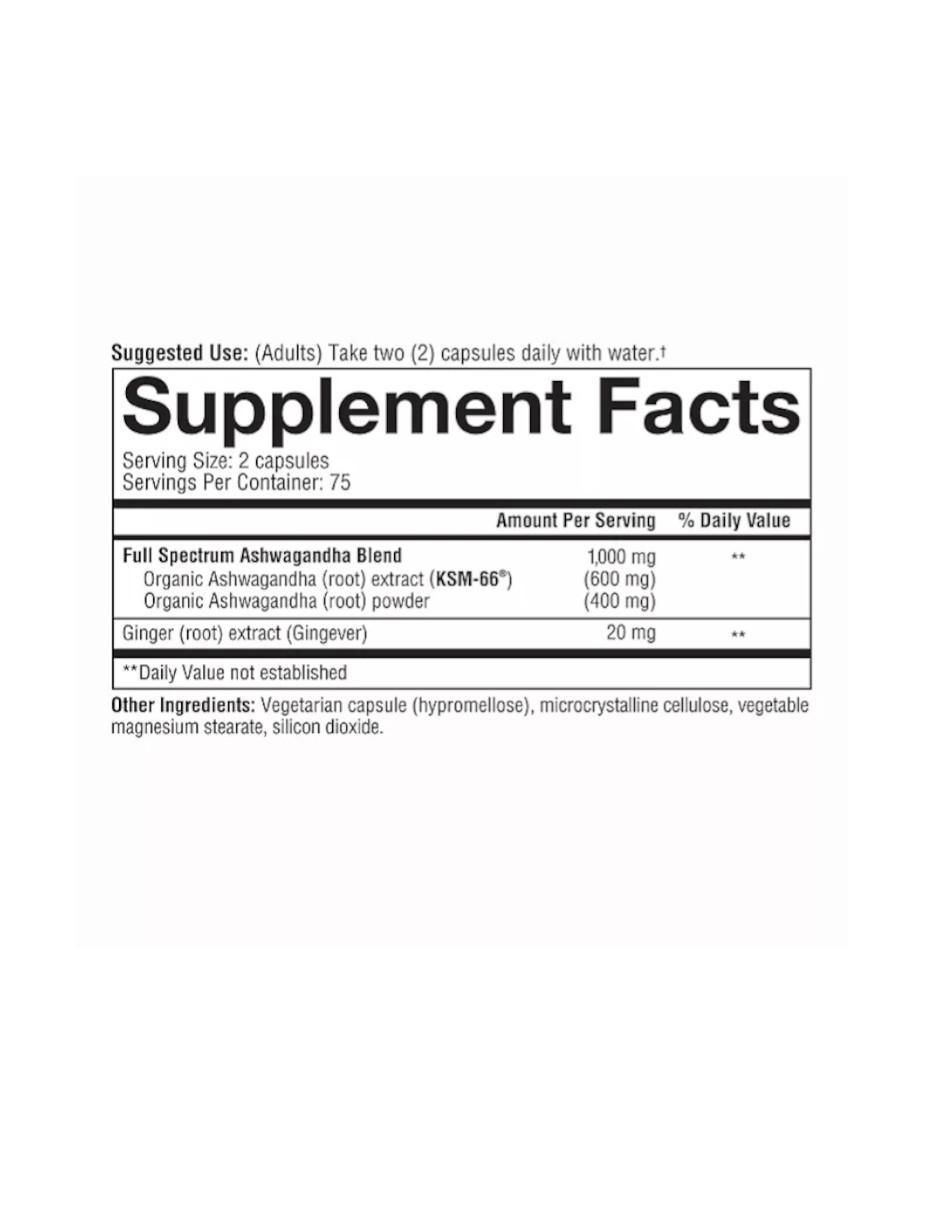 Ashwagandha de 150 cápsulas 6